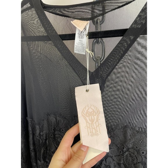 We Are HAH Royal HAHness Lace Maxi Dress Black Women's XS/S - Picture 7 of 16